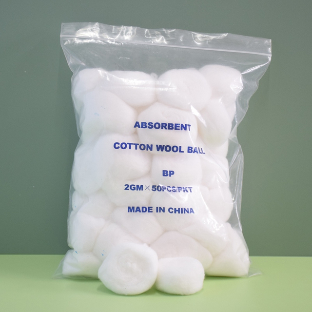 Batuffolo di cotone, grande, sterile, 5 pk, batuffolo emostatico